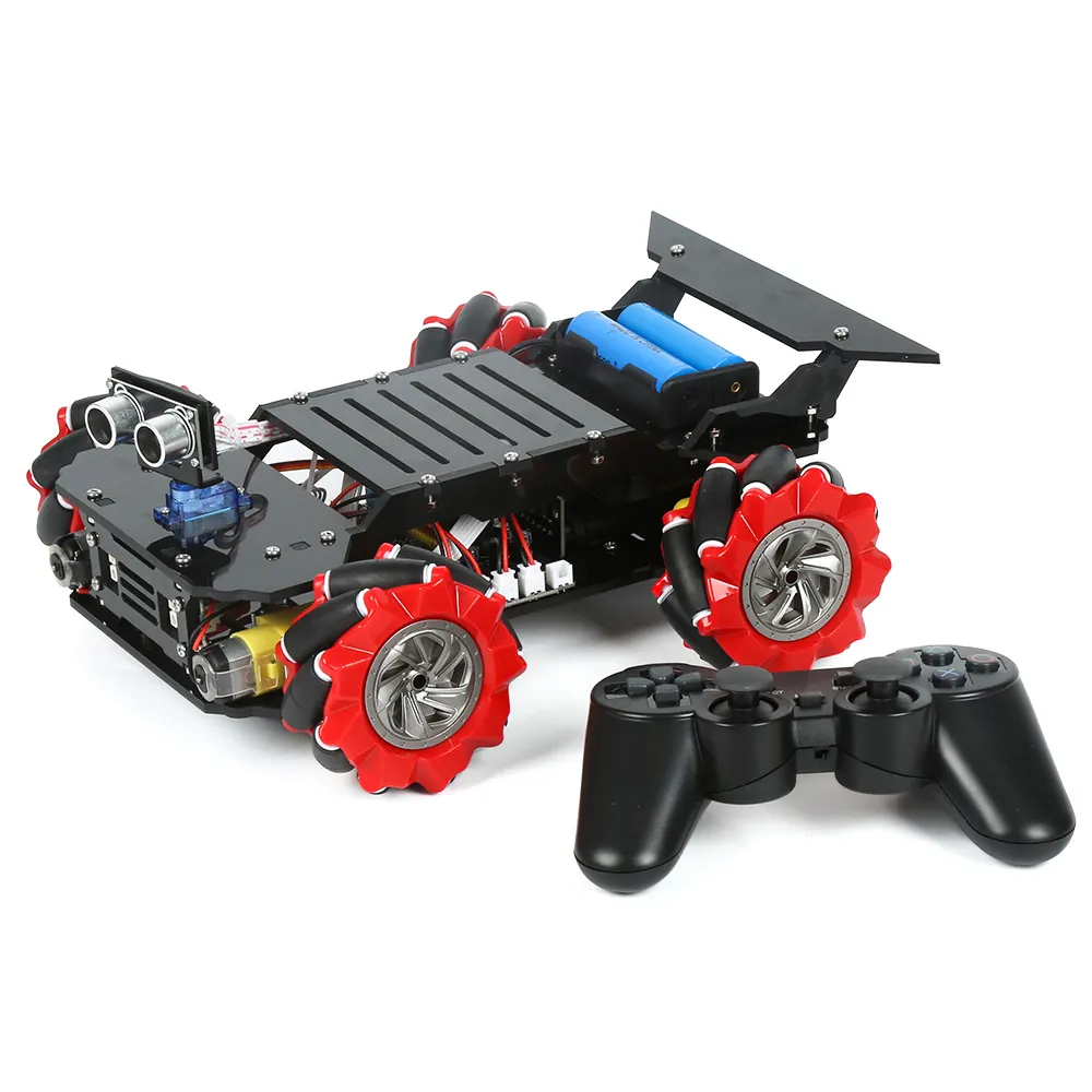 RoboWiz Smart Robot Car McNamum Wheel Robot Car Kit for Kids TUTORIAL Compatible With Arduino IDE