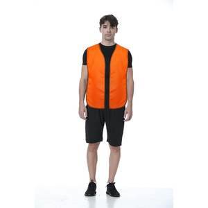 Chaleco naranja TopTie Blaze, chaleco de seguridad de caza Unisex de alta visibilidad personalizado, transpirable, a prueba de viento, estampado sólido para hombres y mujeres - Product Image 4