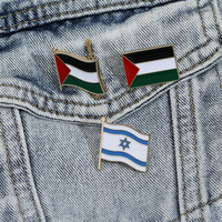 Vente en gros de broches de col personnalisées, badges métalliques, drapeaux palestiniens antiques, unisexe, écologique, pour décoration intérieure, également utilisables comme accessoires de téléphone en métal