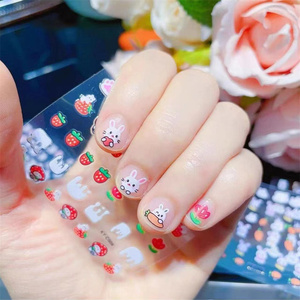 สติกเกอร์ติดเล็บเรืองแสงแบบ DIY สำหรับเด็กลายการ์ตูนรูปสัตว์กันน้ำ - Product Image 6