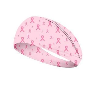 Diadema deportiva con cinta rosa a la moda de alta calidad, diadema para concientización sobre el cáncer de mama para mujer - Product Image 4
