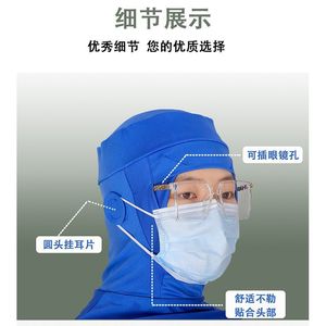 Xiongxue Mei Elastic Shawl Work <b>Cap</b> Breathable Dustproof For Food Factory Workshop Men <b>Women</b> Sanitary Hat - Product Image 3