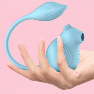 Лидер продаж, 2 в 1 водонепроницаемый силиконовый USB-вибратор для зарядки яиц, вибратор для клитора, Женский Вибратор для стимуляции клитора - Product Image 5