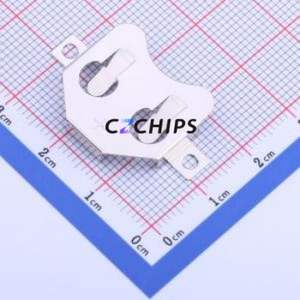 MY-2032-04 Button & Strip Battery Connector SMD Connector Battery Clip CR2032 Phosphor Bronze Nickel - Product Image 1