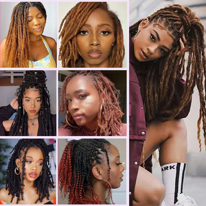 Extensions de tresses en cheveux humains brésiliens Remy 100 % naturels de haute qualité, 50 g, micro-tresses torsadées, <span class=keywords><strong>afro</strong></span> crépus pour locs - Product Image 6