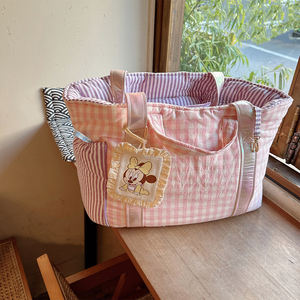 <span class=keywords><strong>OEM</strong></span> ODM Hafif Izgara Desenli Pamuklu Taşıma Çantası Seyahat Evcil Hayvan Çantası Rahat Köpek Omuz Çantası El Çantası Kedi Taşıma Çantası - Product Image 6