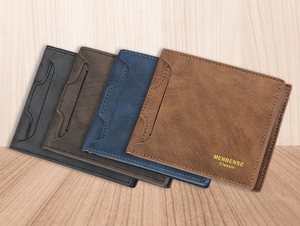 Cartera de Hombre de Moda Marca MenBense, Cartera Corta Plegable con Monedero, Cartera de Cuero PU, Bolso de Mano para Hombre de Negocios, Clip para Billetes, Tarjetero - Product Image 5