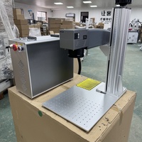Machine de gravure laser à fibre Type fendu 30W 50W boîte de contrôle séparée compacte marqueur laser à fibre pour métal acier au carbone