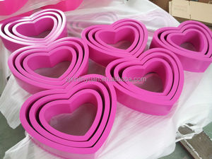 Factory Wholesale Freely combinable mounting 3 Set Heart Shape <strong>Wall</strong> <strong>Floating</strong> <strong>Shelf</strong> - Product Image 3