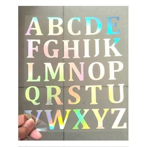 Pegatinas Adhesivas <span class=keywords><strong>de</strong></span> Vinilo PVC con Patrón <span class=keywords><strong>de</strong></span> Letras Holográficas Coloridas y Brillantes Metálicas para Festivales, Pegatinas Artísticas - Product Image 5