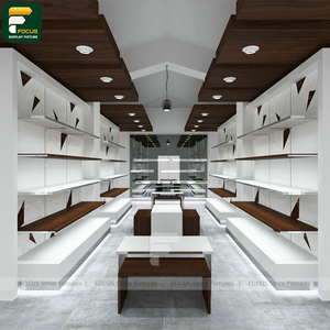 Custom Clothing Store Garment Display Rack Wall Cabinet <b>Panel</b> Checkout Counter Boutique Hanging <b>Mirror</b> Unit - Product Image 2