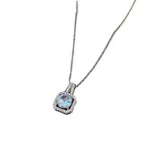 Collana con ciondolo in lega di zirconi alla moda, Set di <span class=keywords><strong>gioielli</strong></span> per donne, <span class=keywords><strong>gioielli</strong></span> in cristallo per la prima <span class=keywords><strong>festa</strong></span> <span class=keywords><strong>della</strong></span> <span class=keywords><strong>mamma</strong></span> - Product Image 6