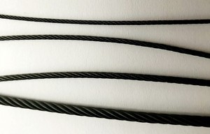 Cables <span class=keywords><strong>de</strong></span> Acero 7x19/7x7 con Recubrimiento <span class=keywords><strong>de</strong></span> Polvo Negro, Cable <span class=keywords><strong>de</strong></span> Alambre Galvanizado 7*19 para Escenarios y Cine, 1000 pies/rollo - Product Image 2