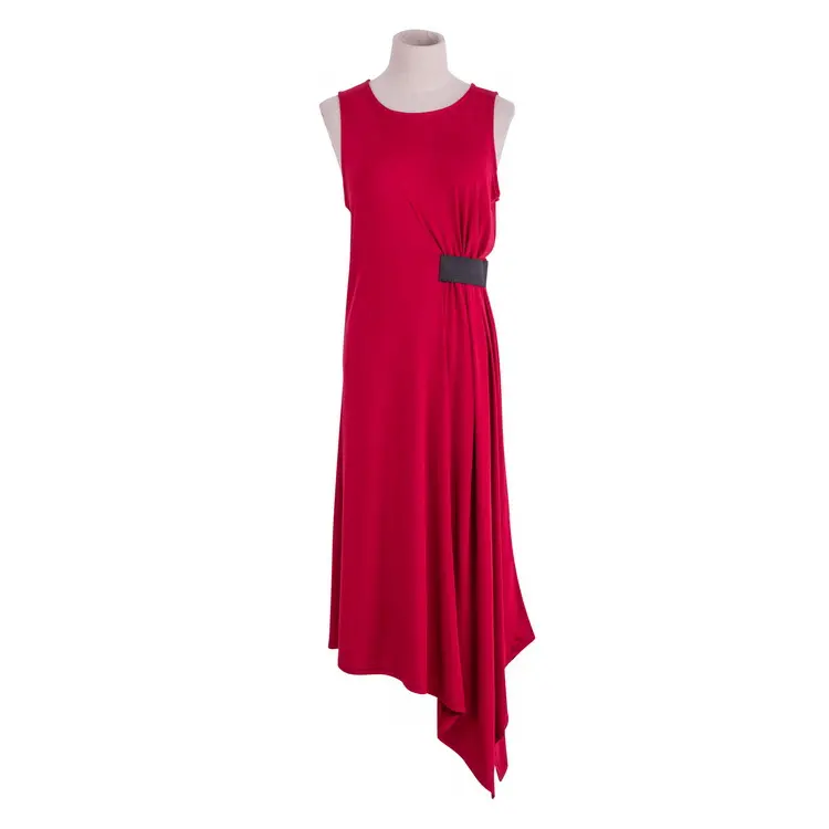 2021 hot sale New design sexy big red one-piece dress cheap casual women dress