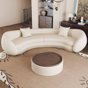 Canapé italien minimaliste en tissu, <span class=keywords><strong>une</strong></span> place, avec rembourrage en éponge, pour la réception de salon de beauté - Product Image 4