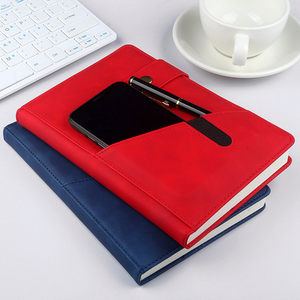 Kraft libretas chất lượng hàng đầu PU da túi điện thoại và chủ bút Bìa Nhật Ký với từ kim loại đóng cửa máy tính xách tay - Product Image 3