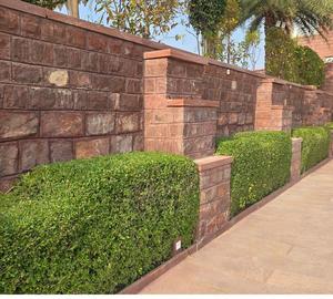 Durable Decorative Red Sandstone Garden Wall for Outdoor Garden Design Courtyard Walls and Architectural <b>Landscape</b> Construction - Product Image 1