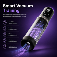 Automatische Elektrische Penispumpe Männlicher Vakuum-Saugmassager Verzögerung Vergrößerung LED-Anzeige Masturbation Erwachsenen-Sexspielzeug für Männer