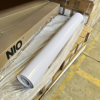 Vente en gros d'autocollants en vinyle pvc matériaux imprimables en pvc vinyle brillant blanc vierge impression en pvc rouleaux de vinyle autocollants