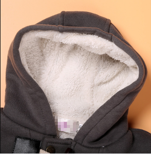 Infante appena nato del bambino del cardigan giacca con cappuccio di pelliccia di inverno capretti del cappotto giacca a vento giacca di pelliccia del faux - Product Image 6