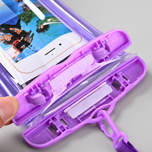 เคสโทรศัพท์กันน้ำแบบพองลม ขนาด 7.2 นิ้ว ใช้ได้กับทุกยี่ห้อ หน้าจอสัมผัสได้ เหมาะสำหรับว่ายน้ำ ล่องแก่ง กิจกรรมกลางแจ้ง - Product Image 4