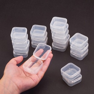 ZL Wholesale Plastic Clear Mini Candle Soap Candy Nail Ring Earring Jewelry Storage Travel Pill Box Small Packaging Boxes