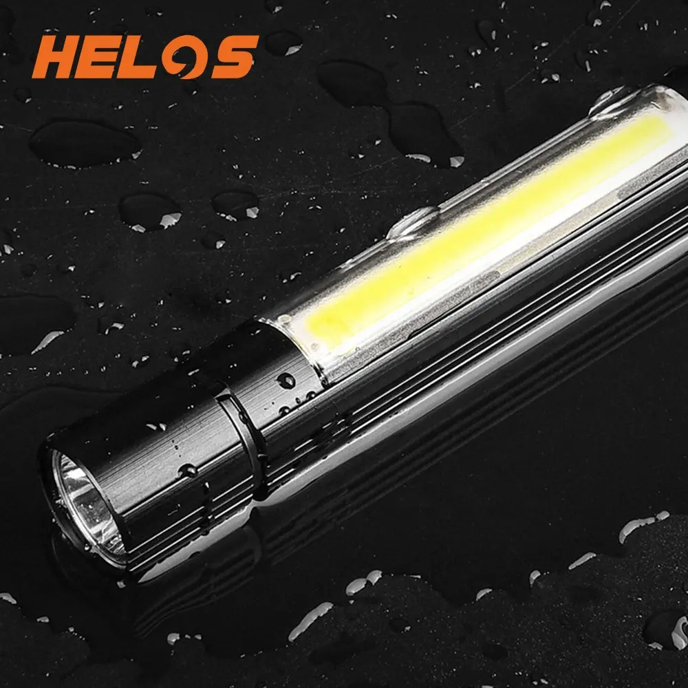 Super Bright 3 Size COB Sidelight Focus Aluminum Type-c Rechargeable Magnetic Flashlight Torch
