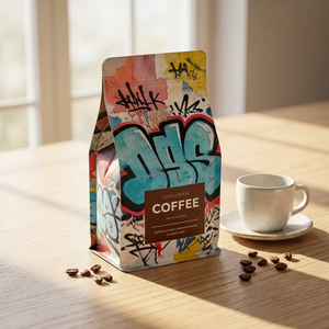 Bolsas Personalizadas para Granos de Café con Válvula, Grado Alimenticio, Resistentes a la Humedad, con Cierre Hermético, Fondo Plano, Tipo Stand-Up, OEM ODM - Product Image 1