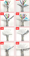 Câble à paires torsadées blindé flexible 8 conducteurs 0,14, 0,2, 0,3 mm, câble d'encodeur 26 24 22 AWG en cuivre étamé, fil de commande de signal 485