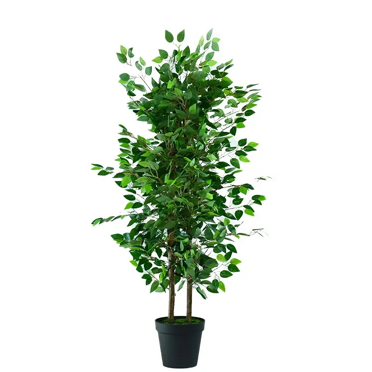 150 см искусственные зеленые листья баньяновое дерево баньян бонсай растение для украшения MY1686