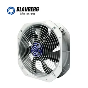 Blauberg 200mm rodamiento de bolas sin escobillas ventilación de flujo de aire ventilador axial de escape industrial para unidades de tratamiento de aire