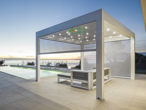 Pergola en aluminium de haute qualité avec <span class=keywords><strong>toit</strong></span> coulissant <span class=keywords><strong>pour</strong></span> un confort extérieur tout temps <span class=keywords><strong>tonnelle</strong></span> en aluminium - Product Image 6