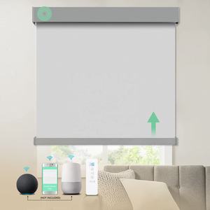 Persianas Enrollables Motorizadas Inteligentes con Lámina de Privacidad 100% Opaca, <span class=keywords><strong>Ventanas</strong></span> Electrónicas Automatizadas con Control Remoto, Alexa, Tuya, Wifi - Product Image 1