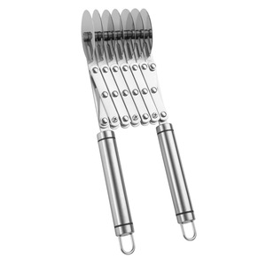 Coupeur de <span class=keywords><strong>pizza</strong></span> multifonctionnel à roues multiples Coupeur de beignets et de pâtisseries danoises en acier inoxydable Outil de cuisine pour champignons - Product Image 1