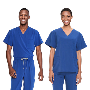 OEM Custom XL ospedale uniformi traspirante Spandex tuta chirurgica dentale per gli uomini e le donne elasticizzato set di Scrub per il lavoro - Product Image 2