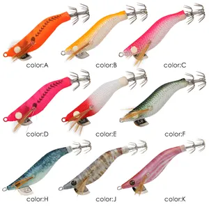 LETOYO calidad calamar Jig 1,5 #1,8 #2,2 # Egi Señuelos de Pesca luminosos cebos Japón anzuelos Egi Camarón Yamashita calamar Jigs