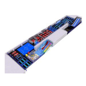 Dream Catch Custom 2500 Sqm Indoor Amusement Playground Big Slide Cama elástica Parque Atracciones Comercial Indoor Trampoline Park - Product Image 1