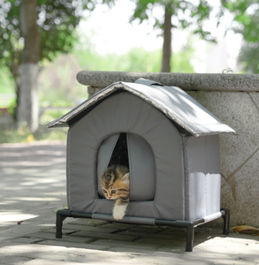เต็นท์ปิดพื้นที่ขนาดใหญ่ที่อบอุ่นเป็นพิเศษสำหรับแมวจรจัดกันน้ำได้กันการกัดใช้ได้ทั้งสี่ฤดู - Product Image 2