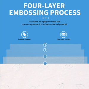 Fournisseur chinois durable, rouleaux de <span class=keywords><strong>papier</strong></span> toilette à usage unique, emballage élégant, sans danger pour la peau, rouleaux de <span class=keywords><strong>papier</strong></span> de grande taille - Product Image 2