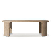 Mesa de Comedor Rectangular Nórdica, Resistente a la Intemperie, de Madera Maciza de Teca, Muebles de Jardín para Hotel, Mesa de Comedor para Exteriores