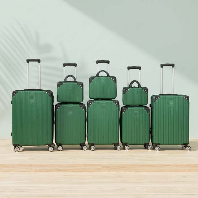 Abs Material Travel Luggage Set Customizable Strong Bearing Capacity Suitcase With Quiet Wheels for Long Distance Travel
