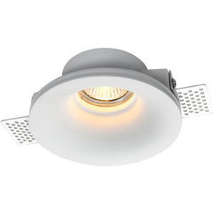 Empotrado redondo sin bordes <span class=keywords><strong>Led</strong></span> Gypsum GU10 <span class=keywords><strong>Downlight</strong></span>: Marco extraíble antideslumbrante, resistente al fuego, carcasa, accesorios - Product Image 4