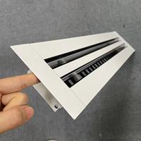 Ventilateurs de plafond décoratifs finis, grilles ca, revêtement en poudre d'aluminium, évents linéaires, diffuseur de fentes