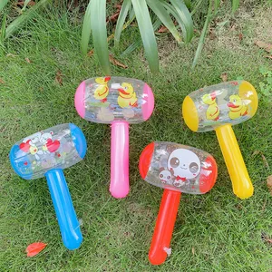 2024 Wholesale 26CM Cute Inflatable Hammer Toys For Children Cartoon Baby Ball Animal Hammer With Bell For Kids Whistles Ring