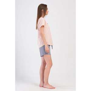 Conjunto de Pijama para Mujer, Talla XXL, Cuello Redondo, Manga Corta, Chaqueta Ovalada, Cómodo - Product Image 2