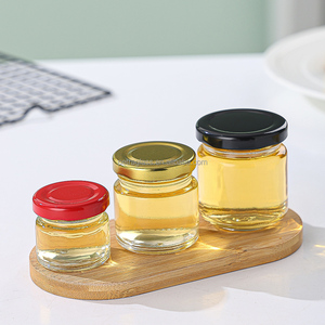 50 Ml 100 Ml Vòng Mật Ong Lưu Trữ Lọ Thủy Tinh <span class=keywords><strong>Mini</strong></span> Mứt Gia Vị Thạch Lọ Thủy Tinh Với Vít Kim Loại Có Nắp Đậy Cho Thực Phẩm Lưu Trữ Kit - Product Image 4
