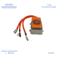 Chargeur embarqué 1,5 kW IP67 étanche 48 V pour véhicules électriques et bateaux - Compatible avec les batteries au plomb-acide et au lithium