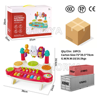 Zhorya Multi-functional Baby Playing Learning Toy Electronic Organ Piano Keyboard Suit Music Toys Musical Instruments