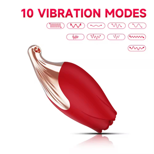 Collana Vibrante a Forma di Rosa per Coppie, Gioielli Erotici <span class=keywords><strong>Discreti</strong></span> per Donne - Product Image 1