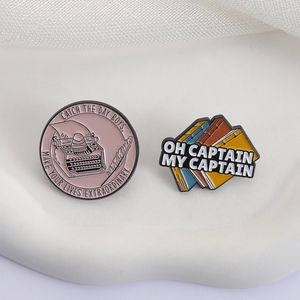 Pin <span class=keywords><strong>de</strong></span> Esmalte con la Frase 'Oh Captain My Captain', Inspirado en la Película <span class=keywords><strong>de</strong></span> Comedia, Broche 'Catch the Day', Insignia <span class=keywords><strong>de</strong></span> Solapa, Joyería <span class=keywords><strong>de</strong></span> Moda al por Mayor - Product Image 3